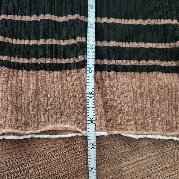 ZARA Long Sleeve Relaxed Ribbed Top S Casual Oversized - Picture 9 of 9